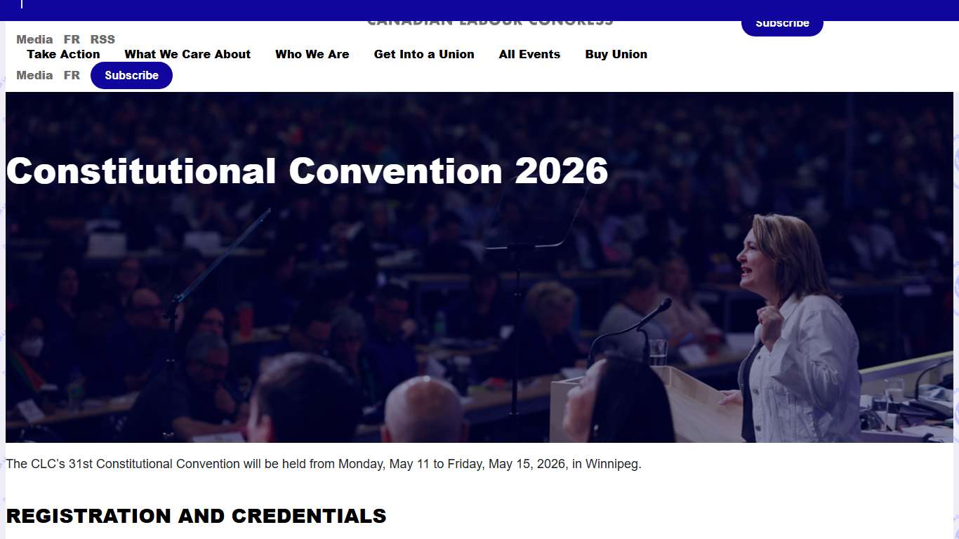 Constitutional Convention 2026  | Canadian Labour Congress